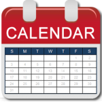 Calendar contains complete class schedule