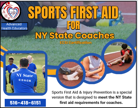 Sports First Aid for NY State Coaches